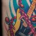 Double helix guitar Tattoo Design Thumbnail